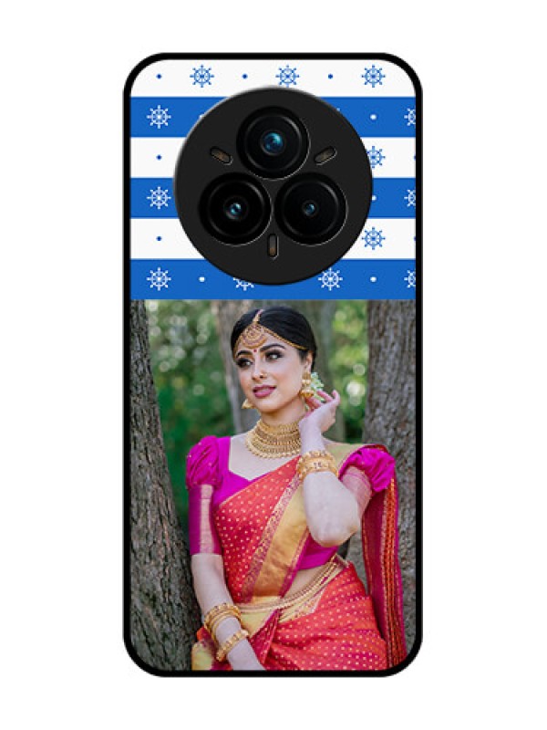 Custom Realme 14 Pro Plus 5G Custom Glass Phone CaseSnow Pattern Design