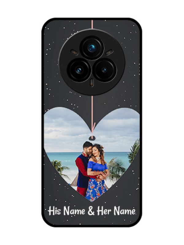 Custom Realme 14 Pro Plus 5G Custom Glass Phone CaseHanging Heart Design