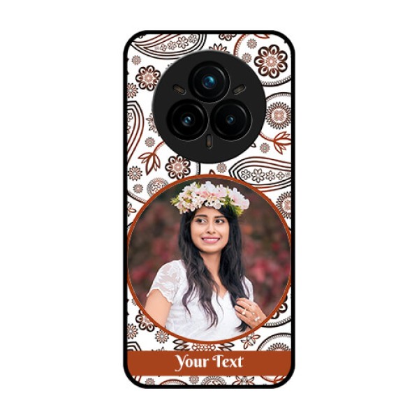 Realme 14 Pro Plus 5G Custom Glass Phone CaseAbstract Flower Design