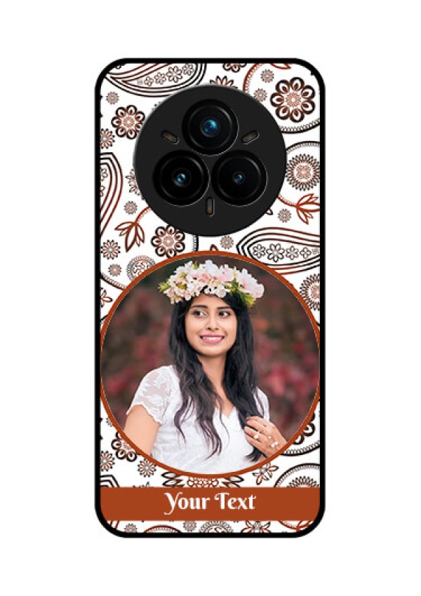 Realme 14 Pro Plus 5G Custom Glass Phone CaseAbstract Flower Design