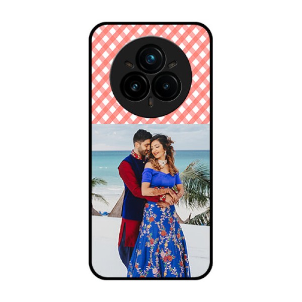 Realme 14 Pro Plus 5G Custom Glass Phone CasePink Pattern Design