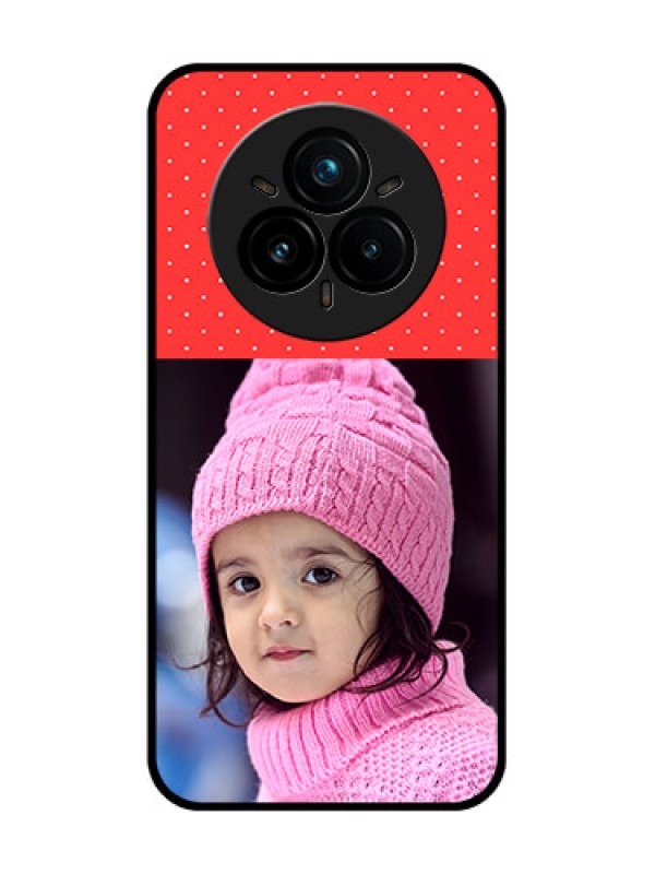 Custom Realme 14 Pro Plus 5G Custom Glass Phone CaseRed Pattern Design