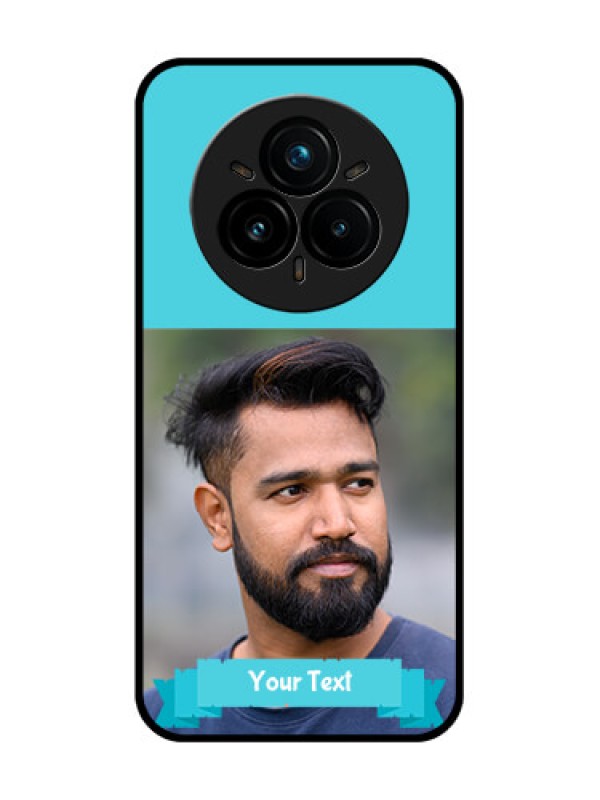 Custom Realme 14 Pro Plus 5G Custom Glass Phone CaseBlue Color Design