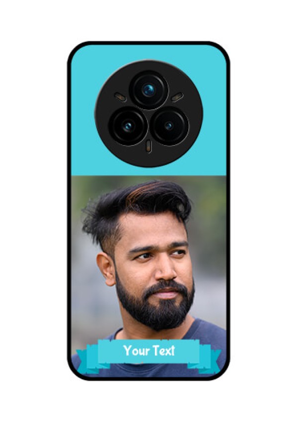 Realme 14 Pro Plus 5G Custom Glass Phone CaseBlue Color Design