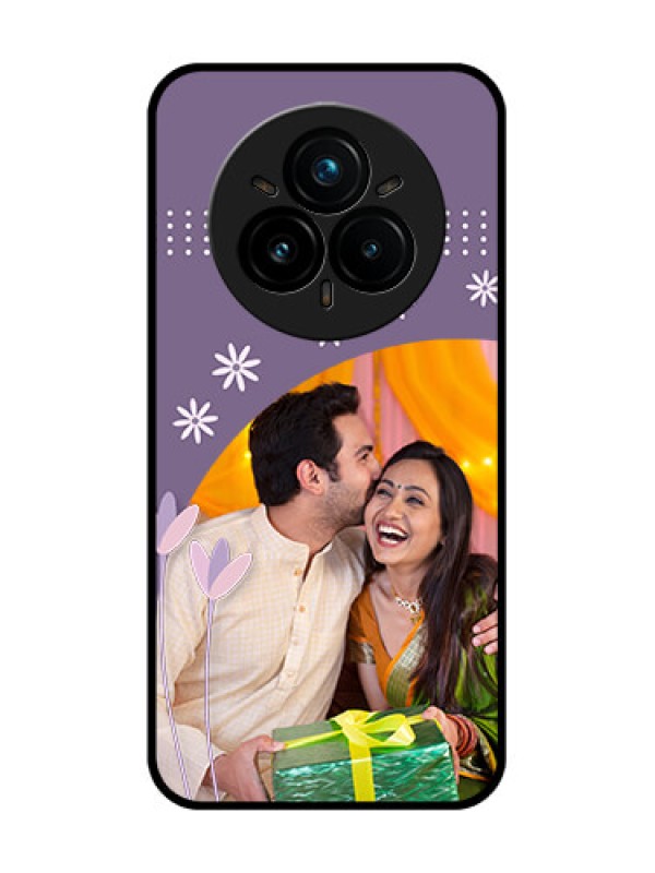 Custom Realme 14 Pro Plus 5G Custom Glass Phone CaseLavender Flowers Design