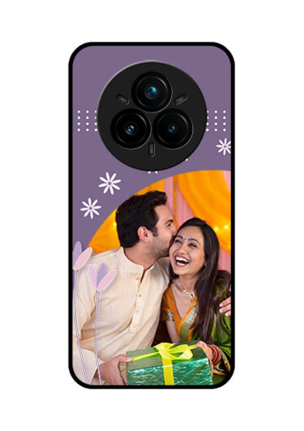 Realme 14 Pro Plus 5G Custom Glass Phone CaseLavender Flowers Design