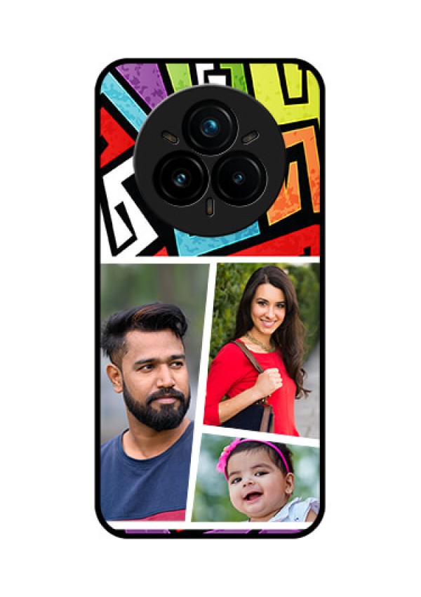 Realme 14 Pro Plus 5G Custom Glass Phone CaseGraffiti Pattern Design