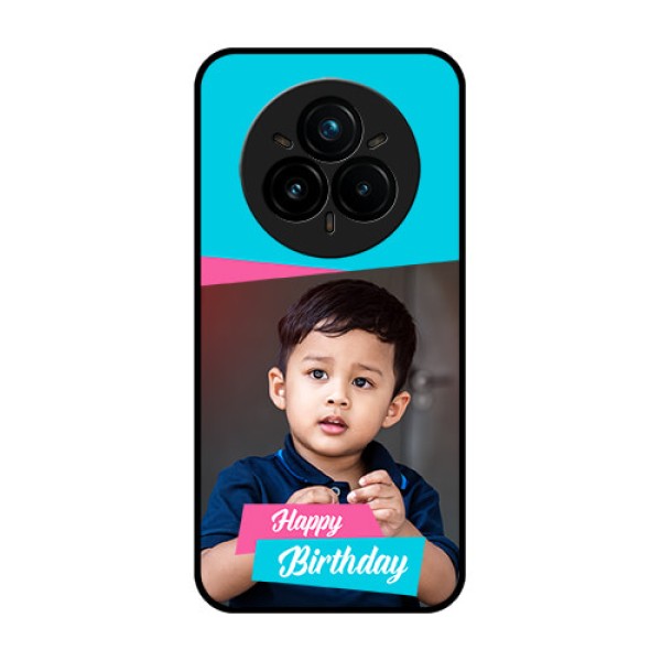 Realme 14 Pro Plus 5G Custom Glass Phone CaseImage Holder With 2 Color Design