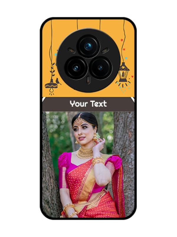 Custom Realme 14 Pro Plus 5G Custom Glass Phone CaseWith Family Picture And Icons