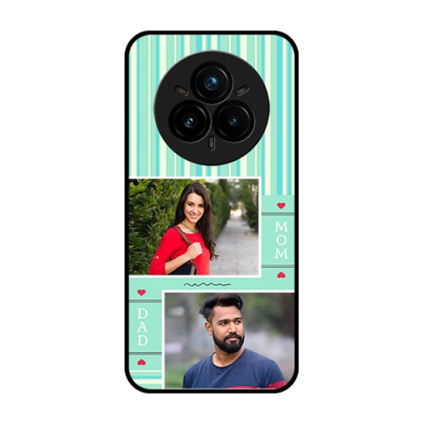 Realme 14 Pro Plus 5G Custom Glass Phone CaseMom and Dad Pic Design