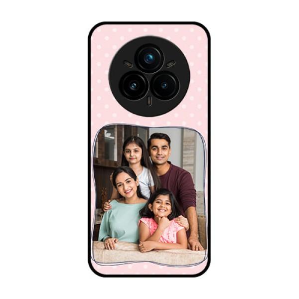 Realme 14 Pro Plus 5G Custom Glass Phone CaseFamily With Dots Design