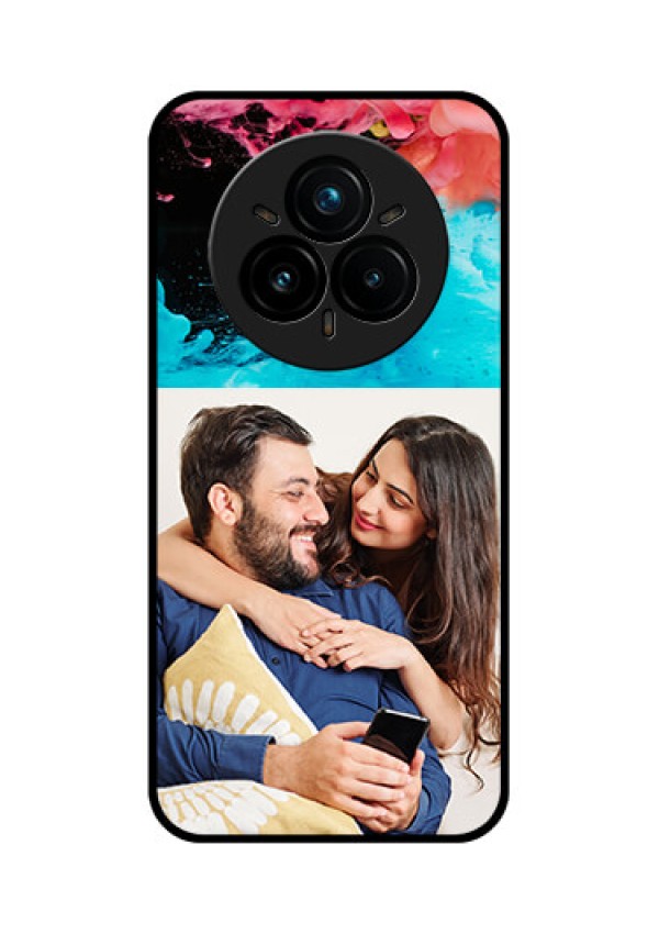 Realme 14 Pro Plus 5G Custom Glass Phone CaseQuote With Acrylic Painting Design