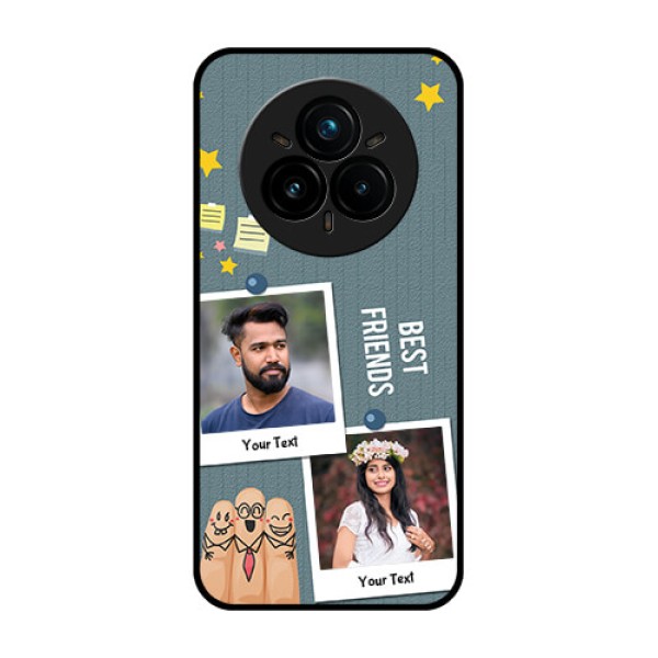 Realme 14 Pro Plus 5G Custom Glass Phone CaseSticky Frames And Friendship Design Realme 14 Pro Plus 5G Custom Glass Phone CaseSticky Frames And Friendship Design