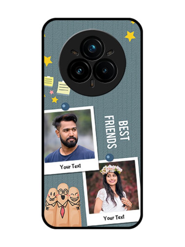 Custom Realme 14 Pro Plus 5G Custom Glass Phone CaseSticky Frames And Friendship Design