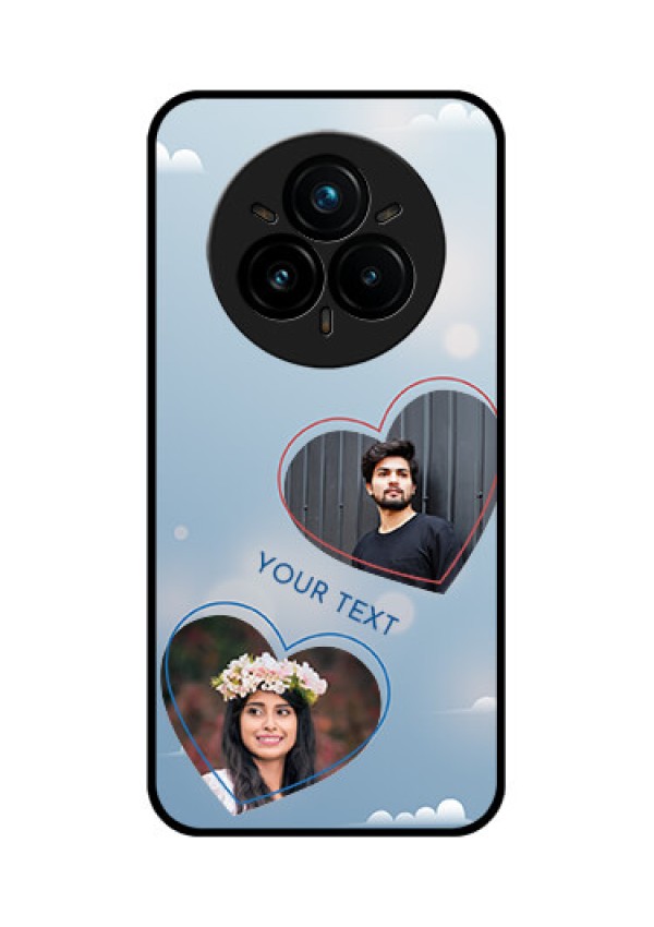 Realme 14 Pro Plus 5G Custom Glass Phone CaseBlue Color Couple Design