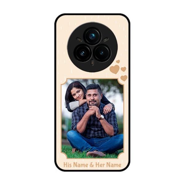 Realme 14 Pro Plus 5G Custom Glass Phone CaseWith Confetti Love Design