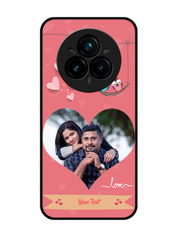 Custom Realme 14 Pro Plus 5G Custom Glass Phone CasePeach Color Love Design