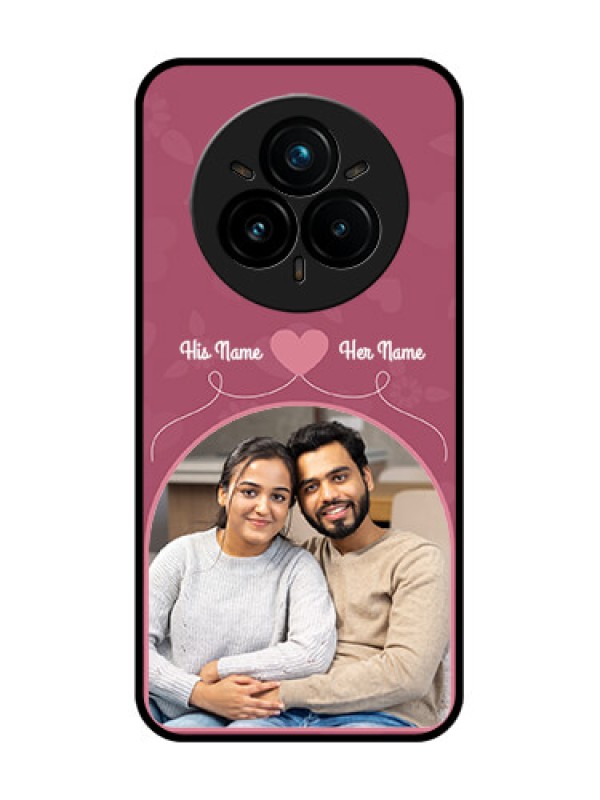 Custom Realme 14 Pro Plus 5G Custom Glass Phone CaseLove Floral Design