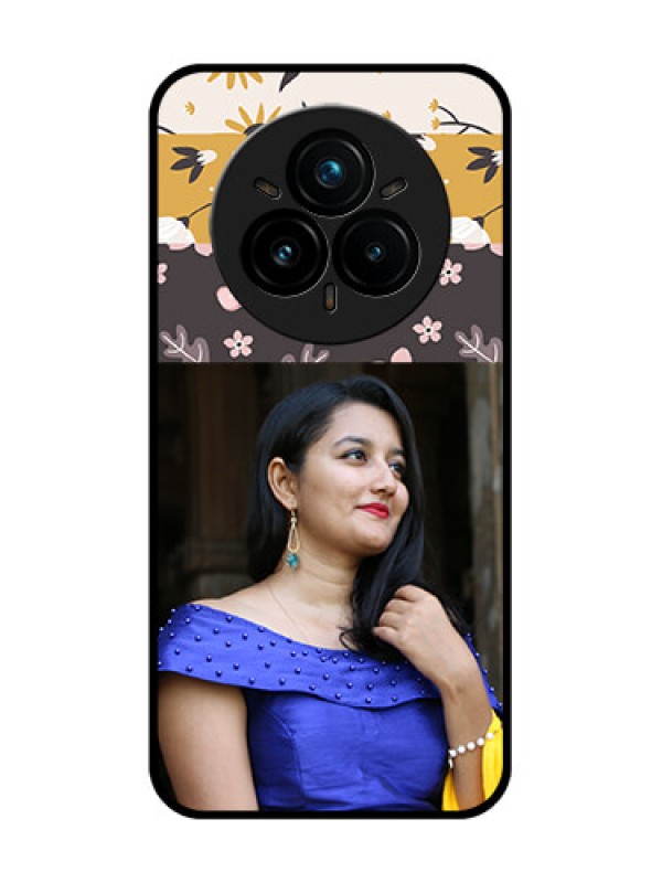 Custom Realme 14 Pro Plus 5G Custom Glass Phone CaseStylish Floral Design