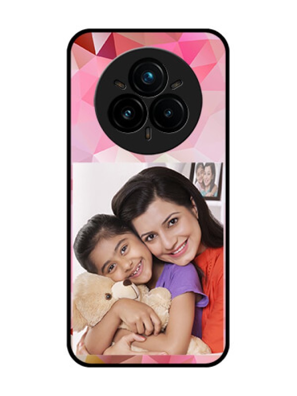 Custom Realme 14 Pro Plus 5G Custom Glass Phone CaseAbstract Triangle Design