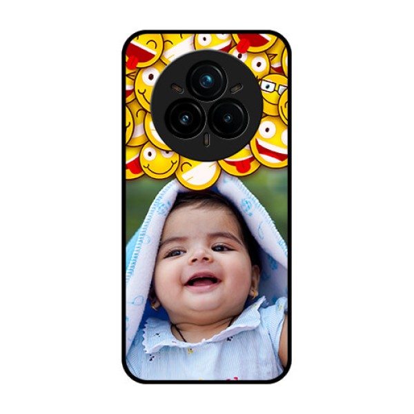 Realme 14 Pro Plus 5G Custom Glass Phone CaseWith Smiley Emoji Design
