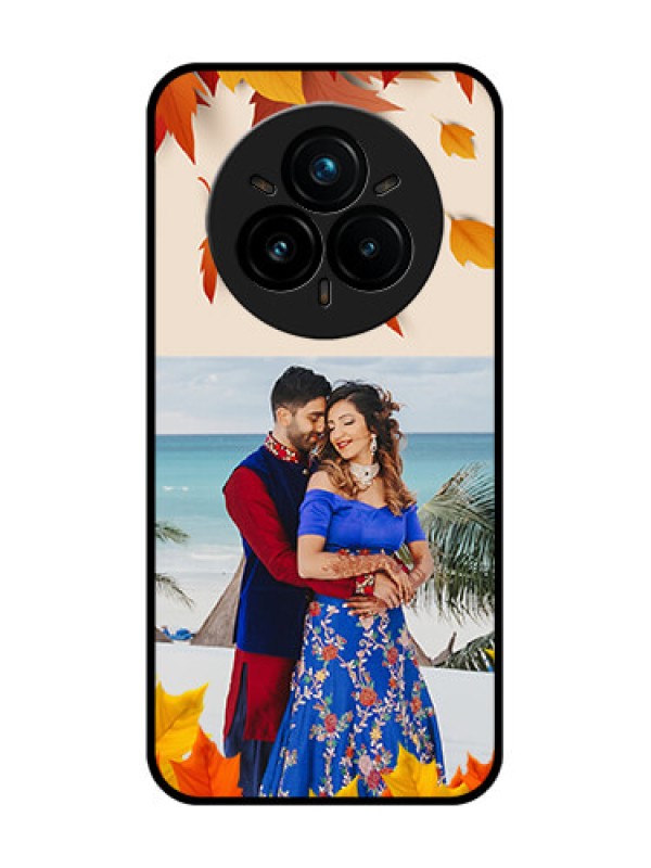 Custom Realme 14 Pro Plus 5G Custom Glass Phone CaseAutumn Maple Leaves Design