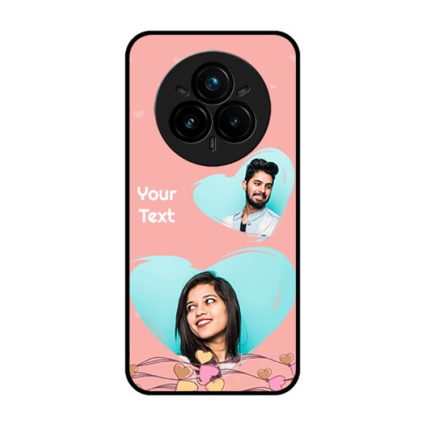 Realme 14 Pro Plus 5G Custom Glass Phone CaseLove Doodle Design