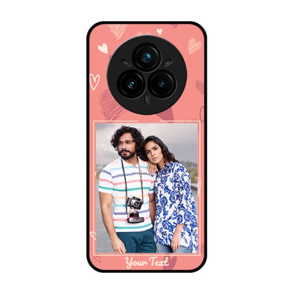 Realme 14 Pro Plus 5G Custom Glass Phone CaseLove Doodle Art Design