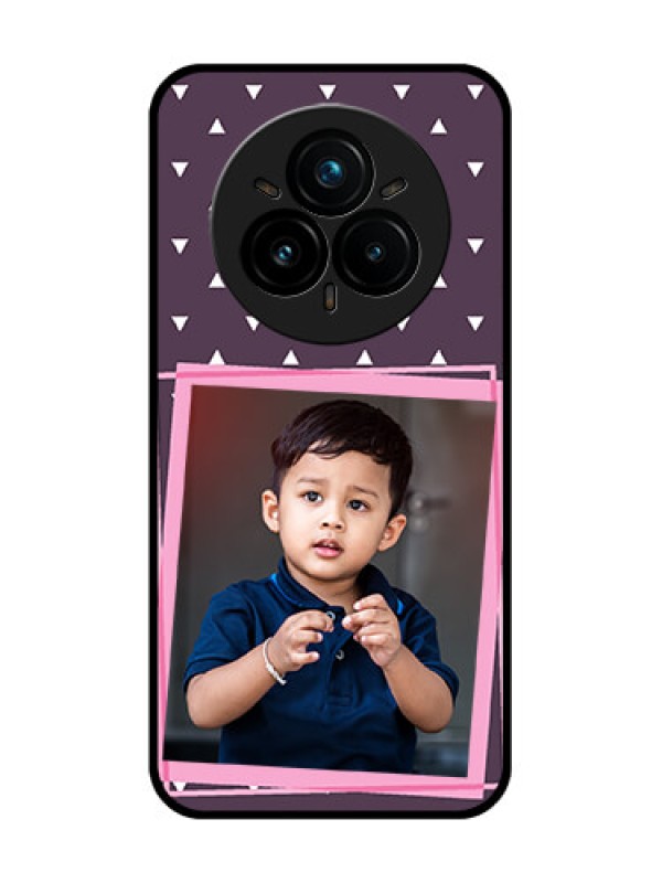 Custom Realme 14 Pro Plus 5G Custom Glass Phone CaseTriangle Pattern Dotted Design