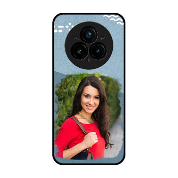 Realme 14 Pro Plus 5G Custom Glass Phone CaseGrunge Line Art Design