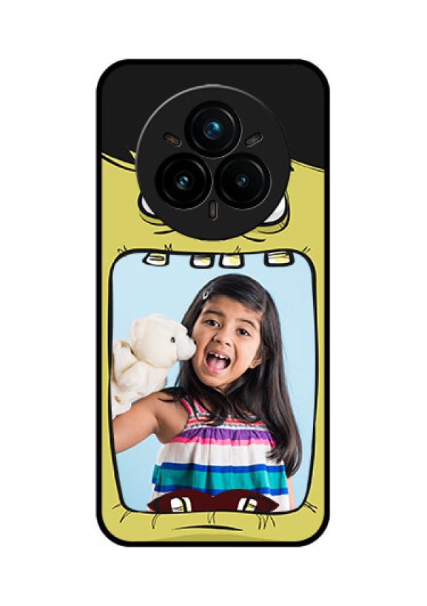 Realme 14 Pro Plus 5G Custom Glass Phone CaseCartoon Monster Back Case Design