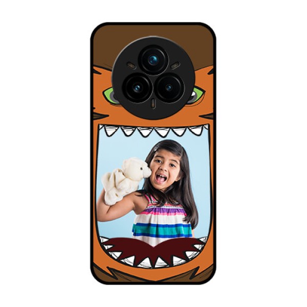 Realme 14 Pro Plus 5G Custom Glass Phone CaseOwl Monster Back Case Design Realme 14 Pro Plus 5G Custom Glass Phone CaseOwl Monster Back Case Design