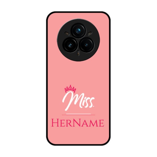 Realme 14 Pro Plus 5G Custom Glass Phone CaseMrs With Name Design