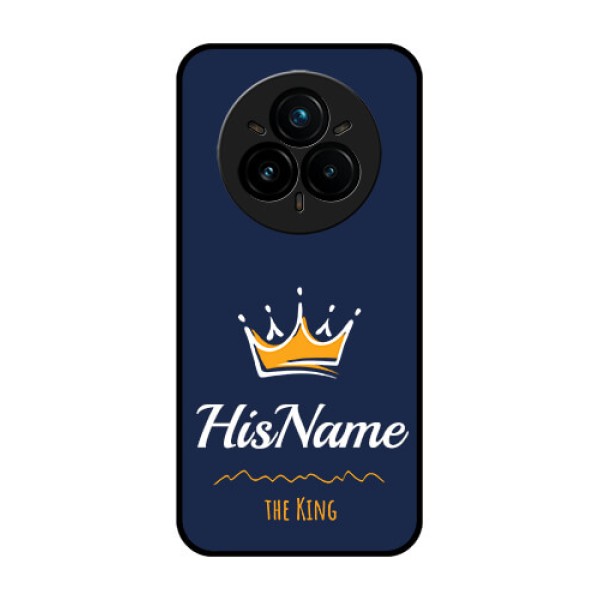 Realme 14 Pro Plus 5G Custom Glass Phone CaseKing With Name Design