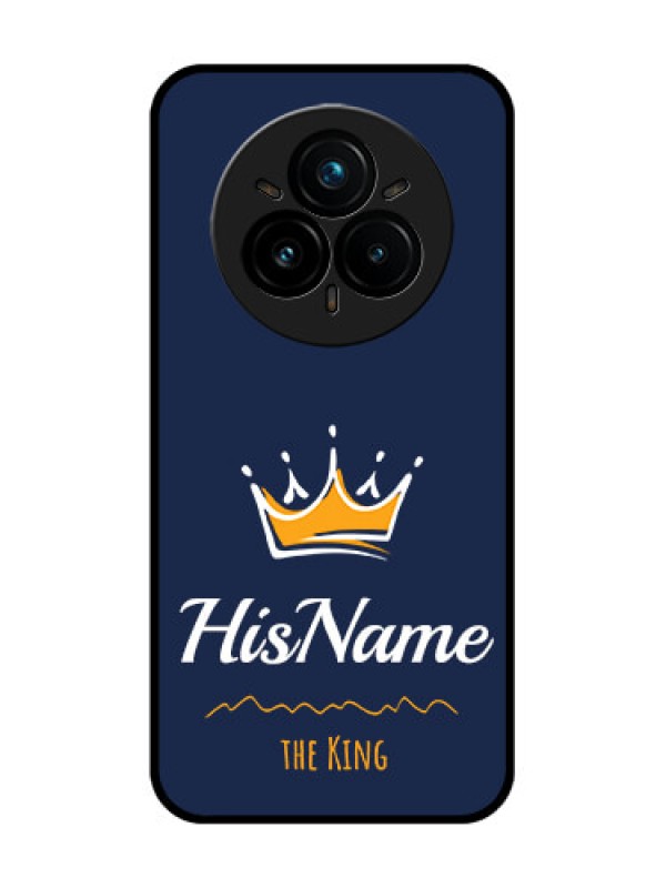 Custom Realme 14 Pro Plus 5G Custom Glass Phone CaseKing With Name Design