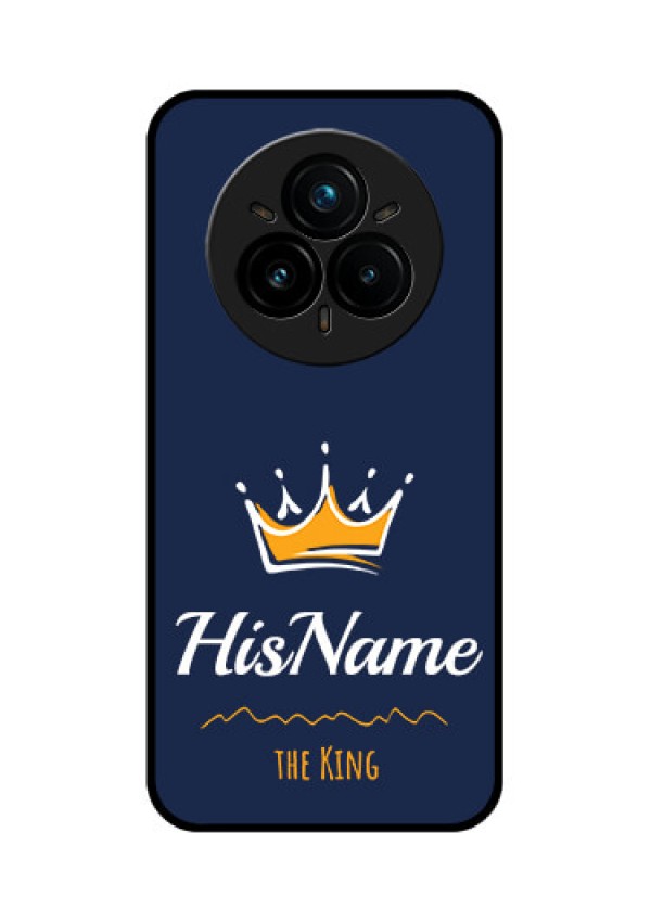Realme 14 Pro Plus 5G Custom Glass Phone CaseKing With Name Design
