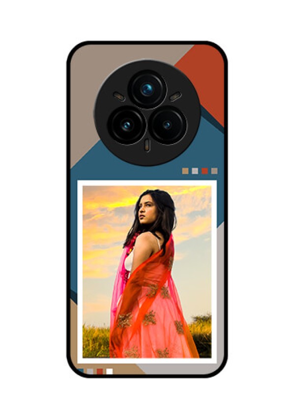 Realme 14 Pro Plus 5G Custom Glass Phone CaseRetro Color Pallet Design