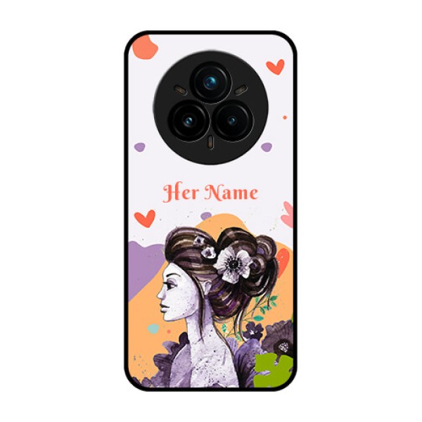 Realme 14 Pro Plus 5G Custom Glass Phone CaseWoman And Nature Design Realme 14 Pro Plus 5G Custom Glass Phone CaseWoman And Nature Design