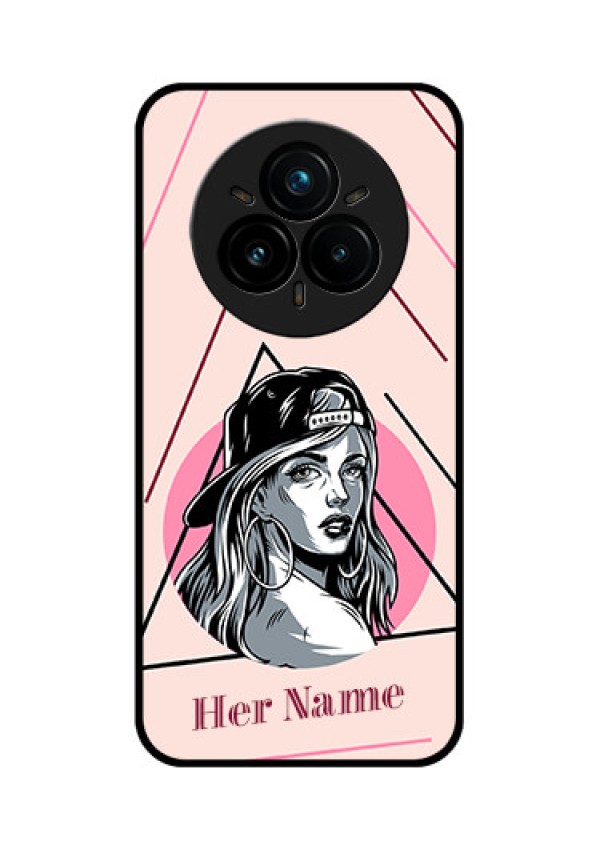 Realme 14 Pro Plus 5G Custom Glass Phone CaseRockstar Girl Design