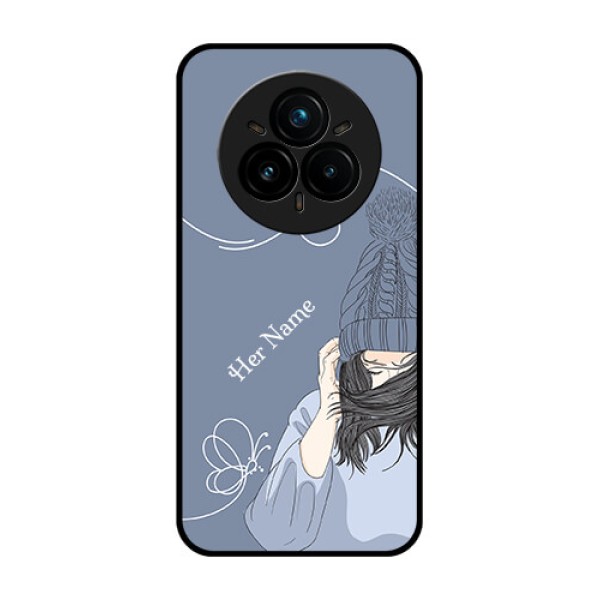 Realme 14 Pro Plus 5G Custom Glass Phone CaseGirl In Winter Outfit Design Realme 14 Pro Plus 5G Custom Glass Phone CaseGirl In Winter Outfit Design