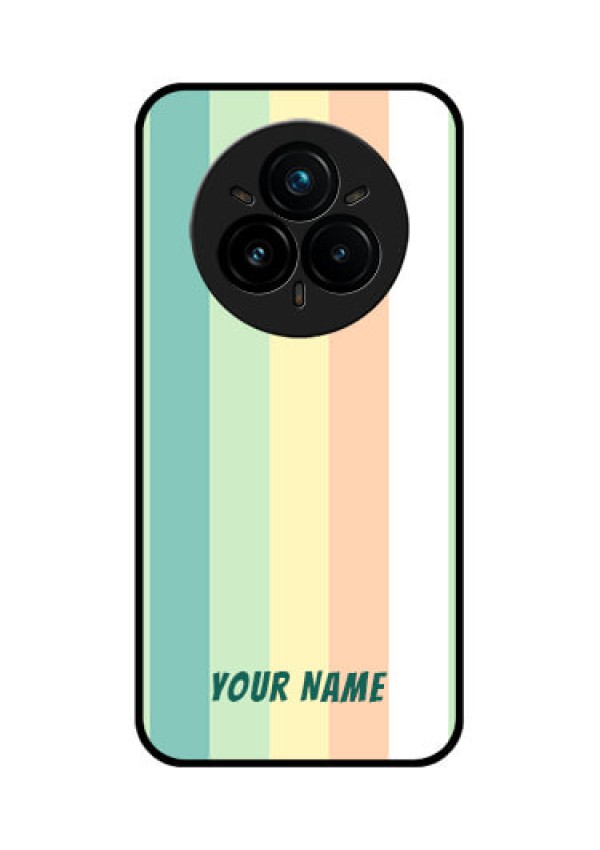 Realme 14 Pro Plus 5G Custom Glass Phone CaseMulti - Colour Stripes Design