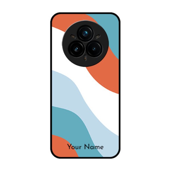Realme 14 Pro Plus 5G Custom Glass Phone CaseColoured Waves Design