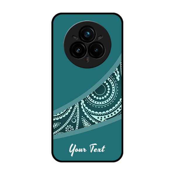 Realme 14 Pro Plus 5G Custom Glass Phone CaseSemi Visible Floral Design