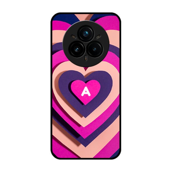 Realme 14 Pro Plus 5G Custom Glass Phone CaseCute Heart Pattern Design Realme 14 Pro Plus 5G Custom Glass Phone CaseCute Heart Pattern Design