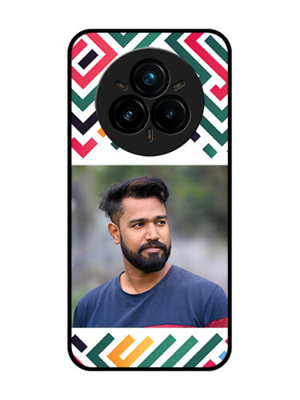 Custom Realme 14 Pro Plus 5G Custom Glass Phone CaseColorful Maze Pattern Design