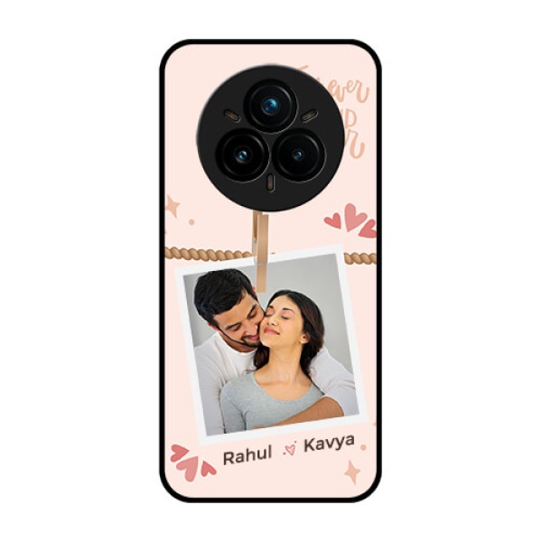 Realme 14 Pro Plus 5G Custom Glass Phone CaseForever And Ever Love Design Realme 14 Pro Plus 5G Custom Glass Phone CaseForever And Ever Love Design