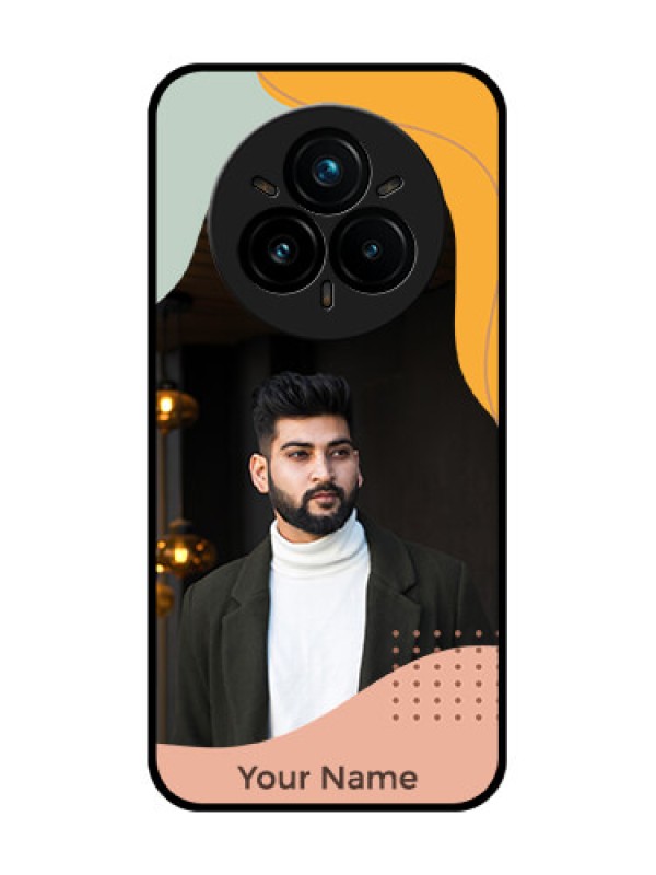 Custom Realme 14 Pro Plus 5G Custom Glass Phone CaseTri - Coloured Overlay Design