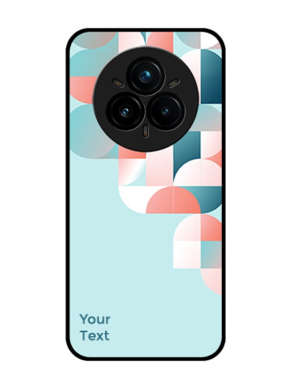 Custom Realme 14 Pro Plus 5G Custom Glass Phone CaseStylish Semi - Circle Pattern Design