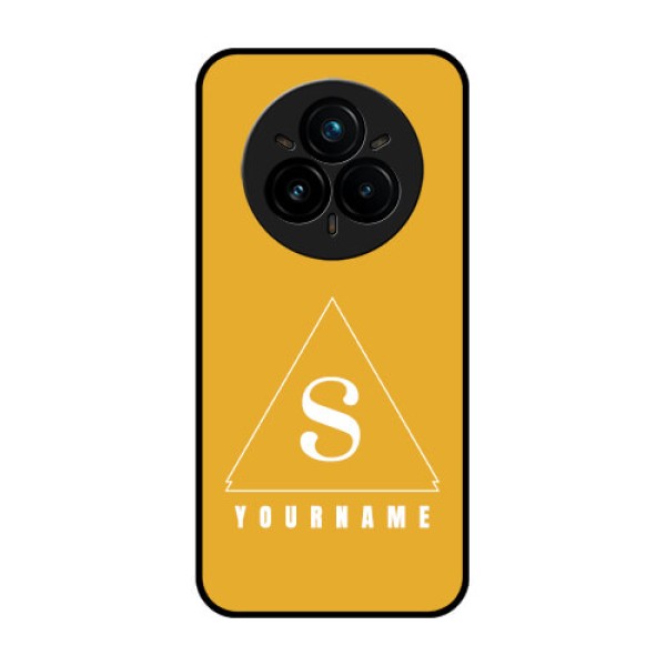 Realme 14 Pro Plus 5G Custom Glass Phone CaseSimple Triangle Design Realme 14 Pro Plus 5G Custom Glass Phone CaseSimple Triangle Design