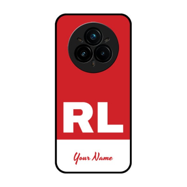 Realme 14 Pro Plus 5G Custom Glass Phone CaseDual Tone Custom Text Design Realme 14 Pro Plus 5G Custom Glass Phone CaseDual Tone Custom Text Design